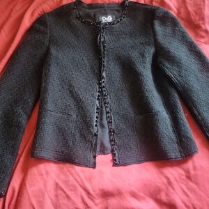 D&G Black Textured Blazer